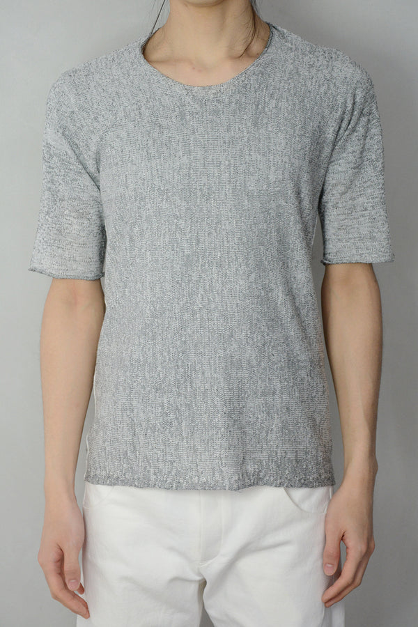 ARCHED PIXEL LINEN TEE