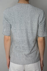 ARCHED PIXEL LINEN TEE