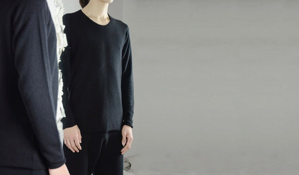 ARCHED SHOULDER SWEATER : LABEL UNDER CONSTRUCTION