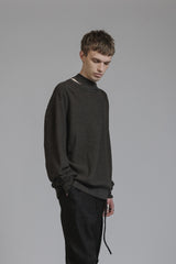 HIGH-GAUGE SWEATER - GRAY