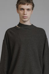 HIGH-GAUGE SWEATER - GRAY