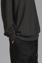 HIGH-GAUGE SWEATER - GRAY
