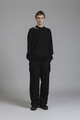 HIGH-GAUGE SWEATER - BLACK