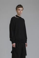 HIGH-GAUGE SWEATER - BLACK