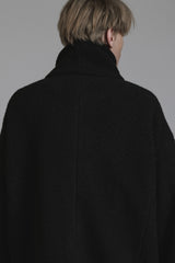 WOOL PILE HIGH-NECK JACKET