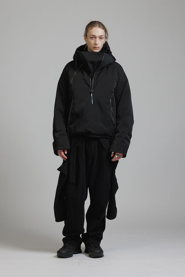 NYLON WOOL TWILL DOWN JACKET