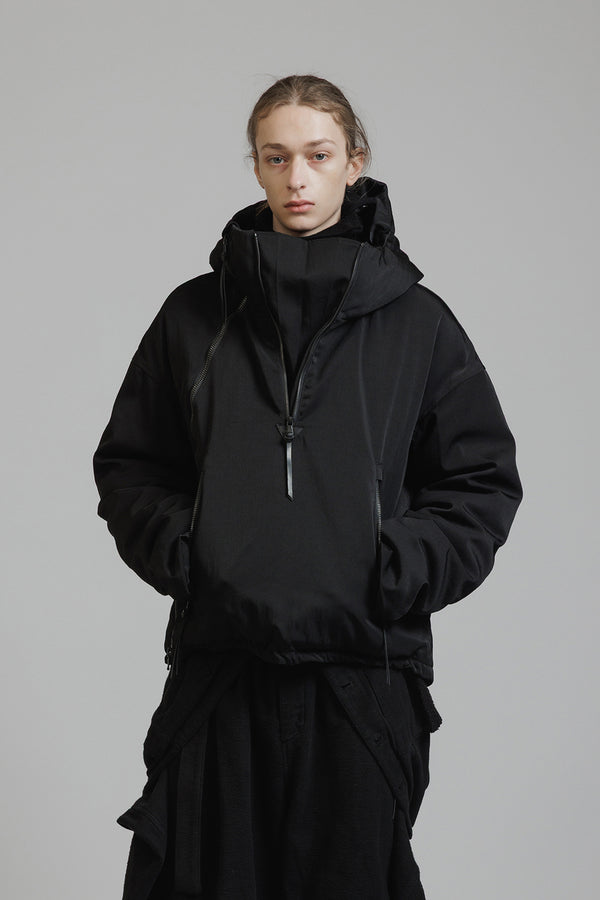 NYLON WOOL TWILL DOWN JACKET