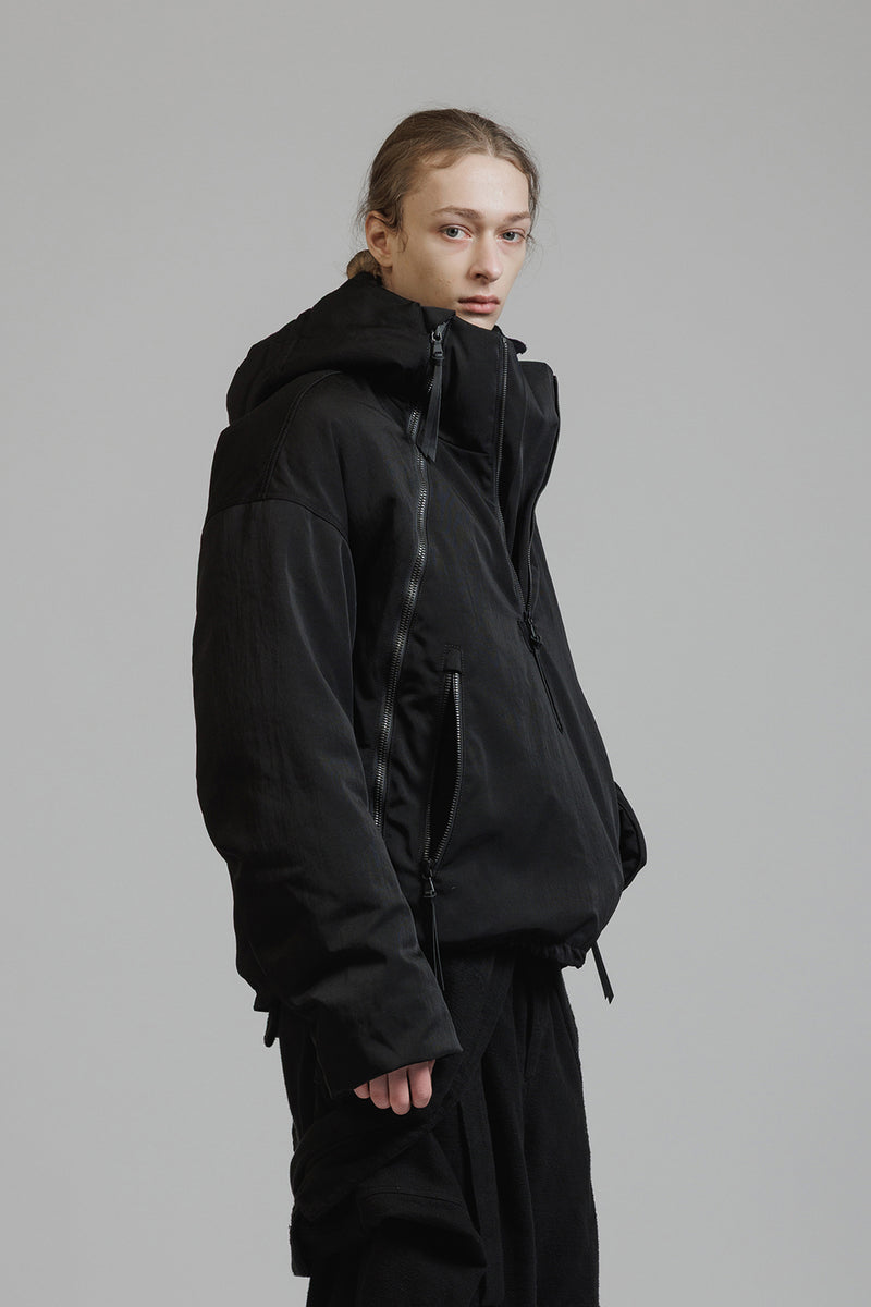 NYLON WOOL TWILL DOWN JACKET