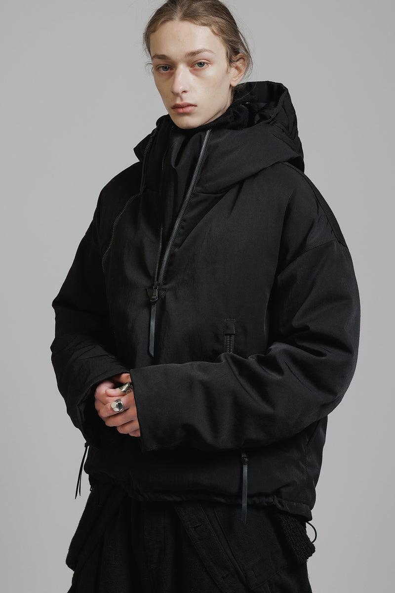 NYLON WOOL TWILL DOWN JACKET