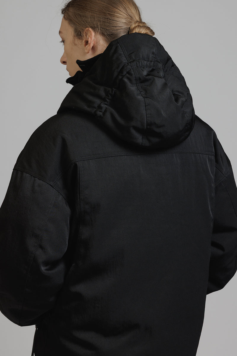 NYLON WOOL TWILL DOWN JACKET