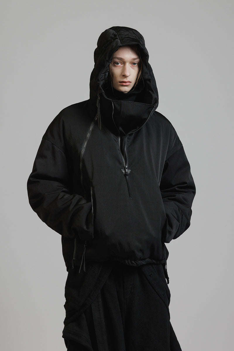 NYLON WOOL TWILL DOWN JACKET