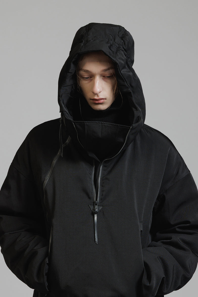 NYLON WOOL TWILL DOWN JACKET