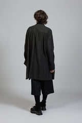 PIGMENT PRINTED VIYELLA HI-NECK COAT