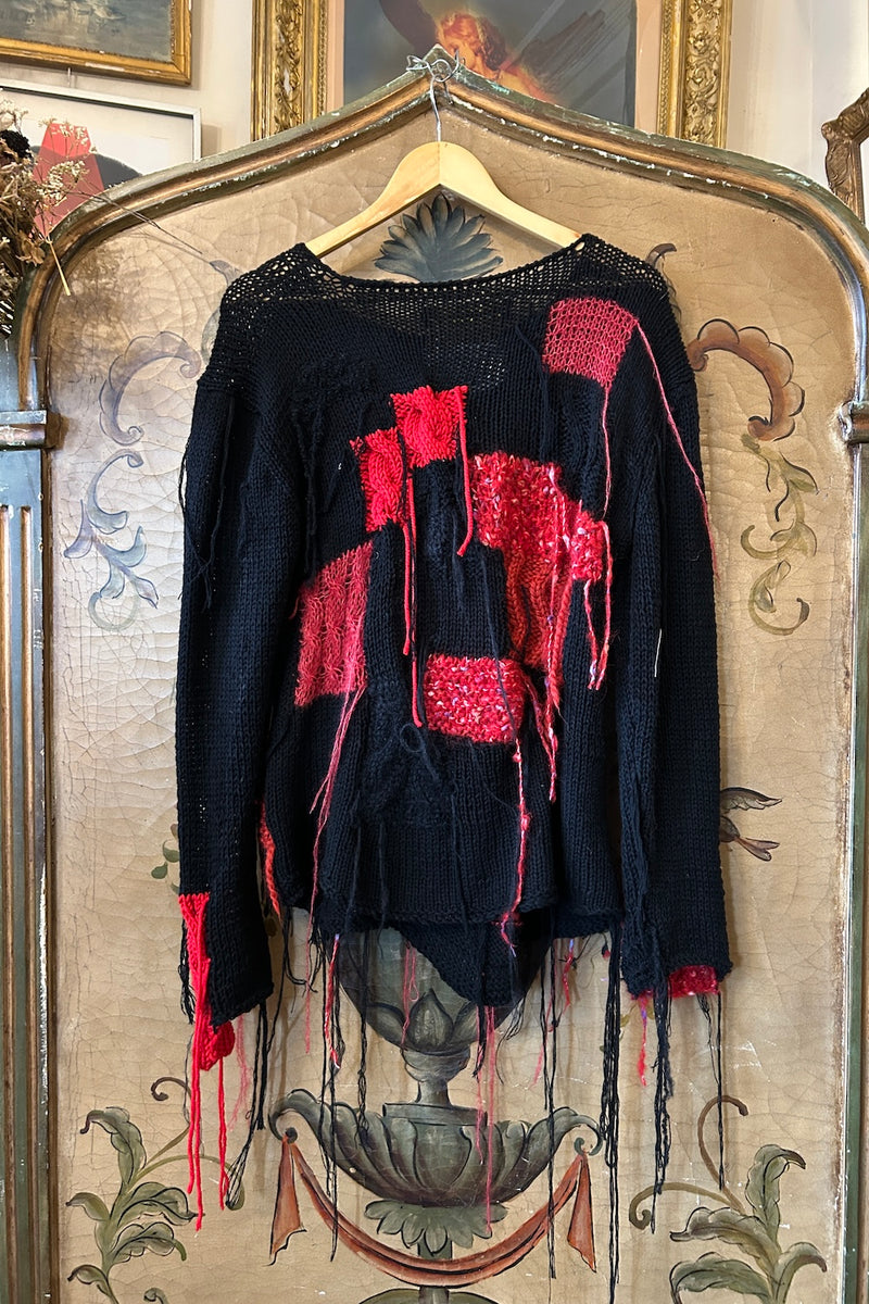 HAND CROCHET KNITTED SWEATER