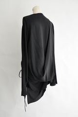 HILDEGONDE DRAPED LONG SLEEVE WRAP