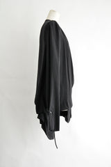 HILDEGONDE DRAPED LONG SLEEVE WRAP