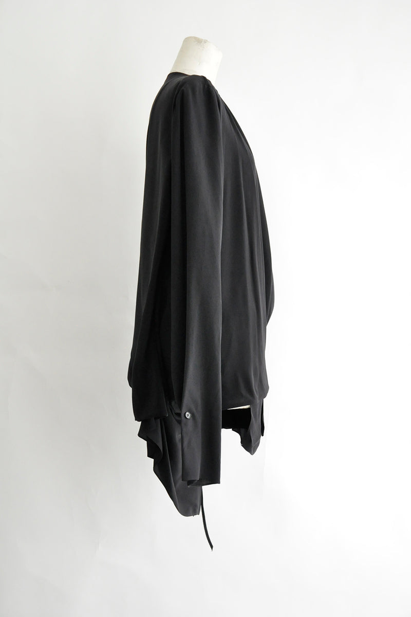 HILDEGONDE DRAPED LONG SLEEVE WRAP