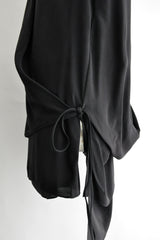 HILDEGONDE DRAPED LONG SLEEVE WRAP