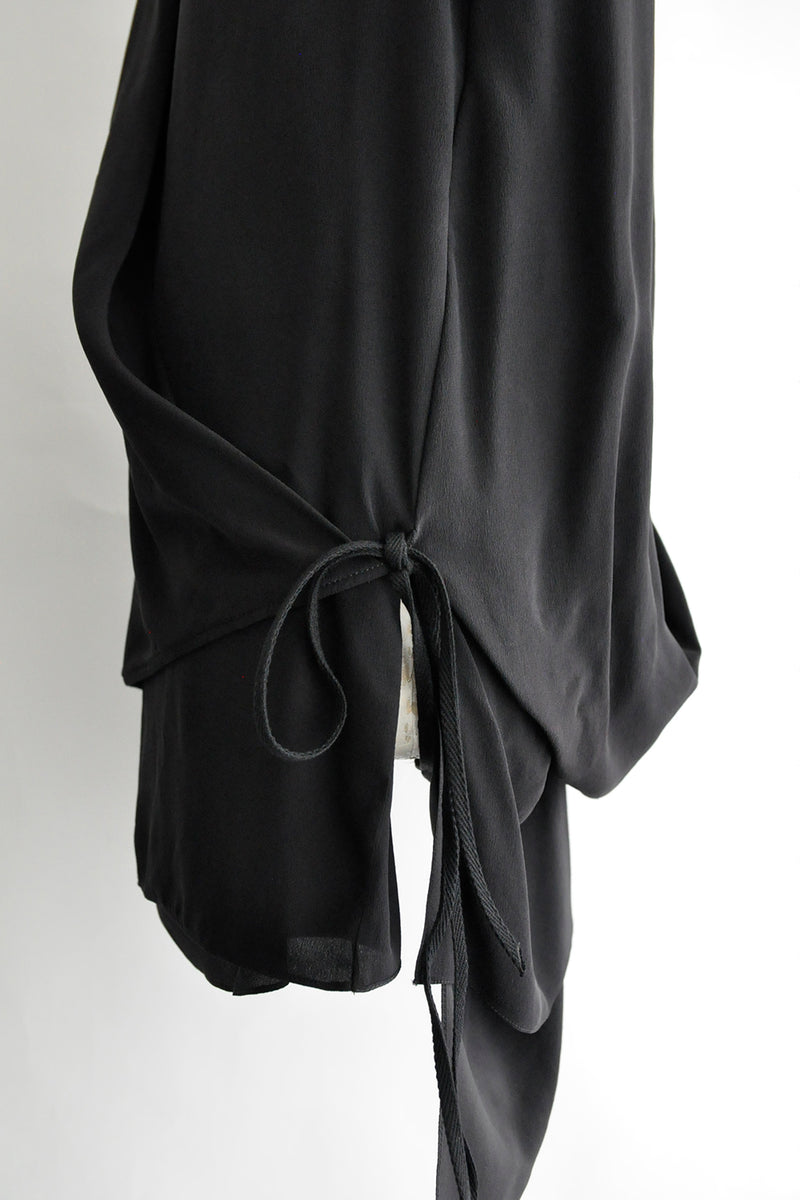 HILDEGONDE DRAPED LONG SLEEVE WRAP