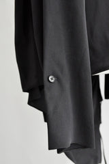 HILDEGONDE DRAPED LONG SLEEVE WRAP