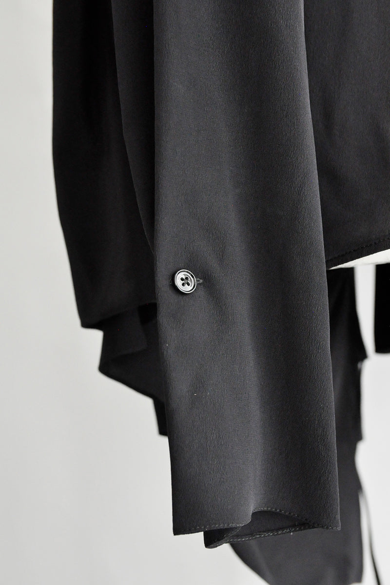 HILDEGONDE DRAPED LONG SLEEVE WRAP
