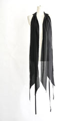 ANDER BANDANA MIX FABRIC WITH LONG RAWEDGE FRINGES