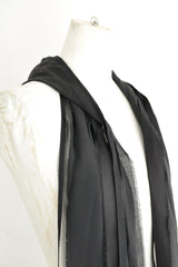 ANDER BANDANA MIX FABRIC WITH LONG RAWEDGE FRINGES