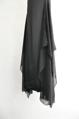 OTTILIE LONG DRESS WITH LACE UP DETAIL