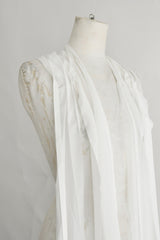 ANDER BANDANA MIX FABRIC WITH LONG RAWEDGE FRINGES