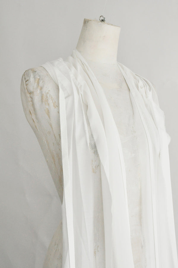 ANDER BANDANA MIX FABRIC WITH LONG RAWEDGE FRINGES