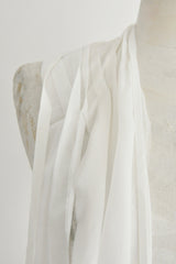 ANDER BANDANA MIX FABRIC WITH LONG RAWEDGE FRINGES
