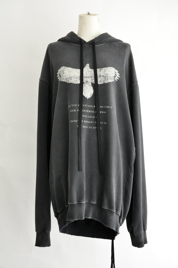 OLOLIE HIGH COMFORT HOODY WITH "ETERNAL EAGLE" PRINT