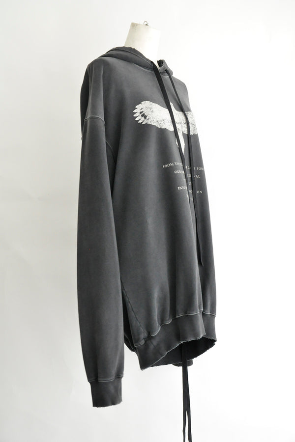 OLOLIE HIGH COMFORT HOODY WITH "ETERNAL EAGLE" PRINT