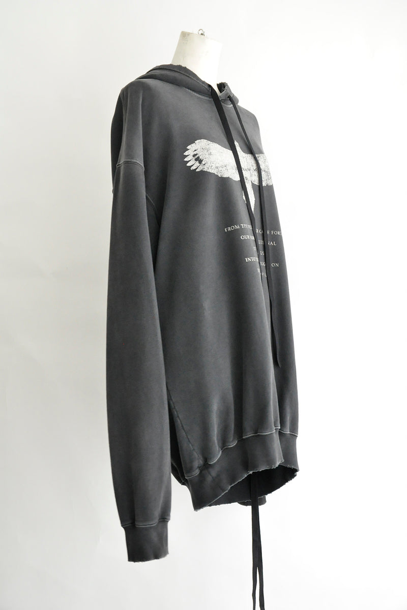 OLOLIE HIGH COMFORT HOODY WITH "ETERNAL EAGLE" PRINT