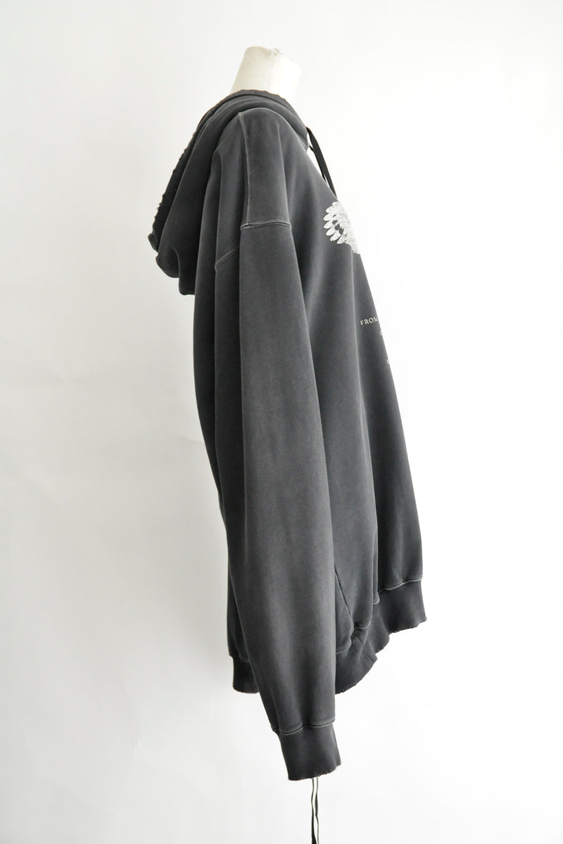 OLOLIE HIGH COMFORT HOODY WITH "ETERNAL EAGLE" PRINT