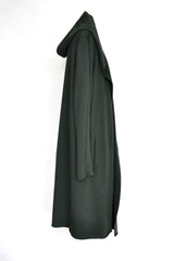 HOODED CARDIGAN-FOREST GREEN