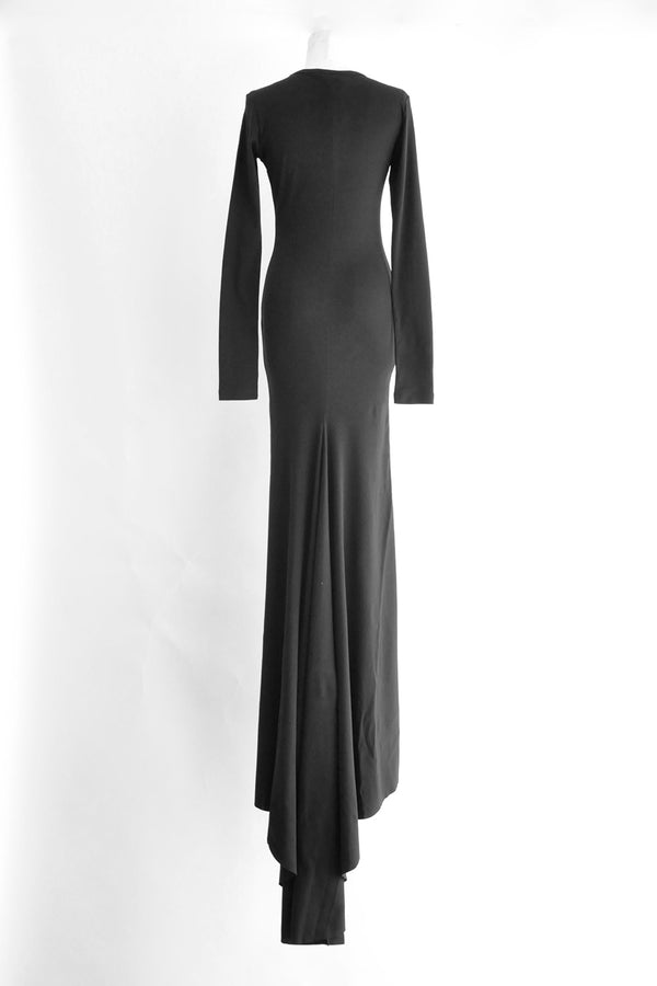 JESSE LONG SLEEVE X-LONG FLARED DRESS