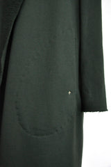 HOODED CARDIGAN-FOREST GREEN