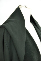 HOODED CARDIGAN-FOREST GREEN