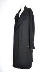 HOODED CARDIGAN-BLACK