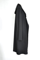 HOODED CARDIGAN-BLACK