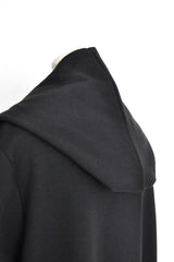 HOODED CARDIGAN-BLACK
