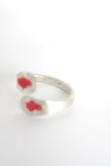 DOUBLE STITCHED CROSS RING