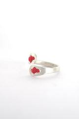 DOUBLE STITCHED CROSS RING