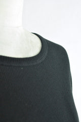 DOT WRINKLED CROPPED LONG SLEEVE TOP