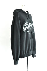 BARDI COMFORT HOODIE SWEATSHIRT WITH "ROSE" PRINT