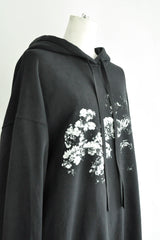 BARDI COMFORT HOODIE SWEATSHIRT WITH "ROSE" PRINT