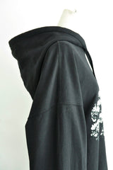 BARDI COMFORT HOODIE SWEATSHIRT WITH "ROSE" PRINT