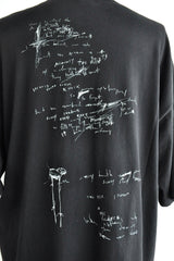 DIETER  HIGH COMFORT T-SHIRTS WITH "WILD WIND BLOWS" PRINT - BLACK