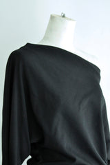 ROOS BIAS CUT DROP SHOULDER TOP - BLACK